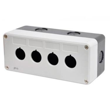 Imagem de Caixa Plastica de Sobrepor Para Botoeira 22,5mm 4 Postos JNG