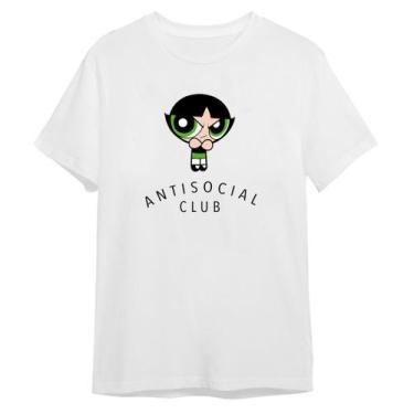 Imagem de Camiseta Anti Social Docinho Unissex Algodão Premium - Fenix camisetas