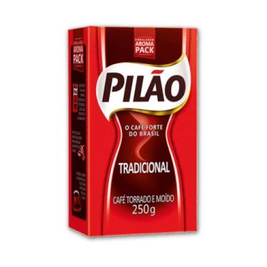 Imagem de Café Pilão Torrado e Moído Tradicional à Vácuo 250g