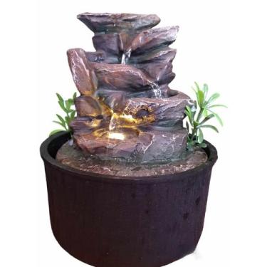 Imagem de Fonte De Agua Cascata Pedra Decoração De Mesa Bivolt - Althea Arte Dec