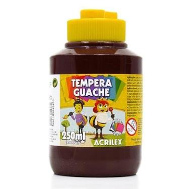Imagem de Tinta Guache Acrilex 250ml, 531 - MARROM