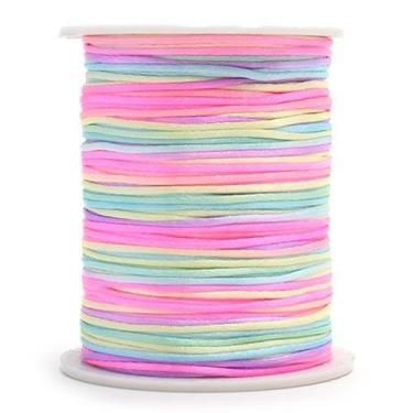 Imagem de Cordão de Cetim Rabo de Rato 1mm 50 Metros - Círculo, 9871 MULTICOLOR 