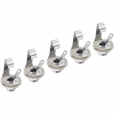 Imagem de Kit Com 05 Jacks P10 Mono Para Guitarra Contra Baixo 1/4 - Thida