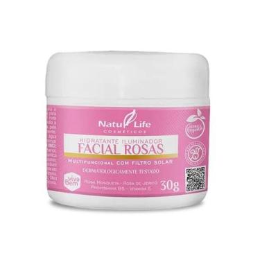 Imagem de Hidratante Iluminador Facial Rosas - Natulife - 30gr