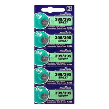 Imagem de 5 Baterias Sony 399/395 Sr927sw Ag7 Relógio Brinquedos Lupas - MURATA