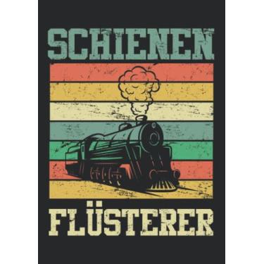Imagem de Notizbuch A4 dotted, gepunktet, punktiert mit Softcover Design: Schienen Flüsterer Eisenbahner Modelleisenbahn Geschenk: 120 dotted (Punktgitter) DIN A4 Seiten