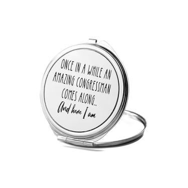 Imagem de SpreadPassion Espelho compacto para congressistas, de vez em quando, um incrível espelho fotográfico de congressista, espelho de maquiagem de viagem pequeno espelho portátil, espelho de bolso