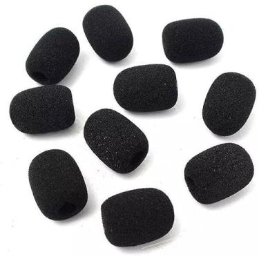 Imagem de GANPUB 10 peças de microfone preto, para churrasqueira, para-brisas, esponja, capa de microfone, preço, atacado, para-brisas e filtros pop, para-brisas e filtros pop