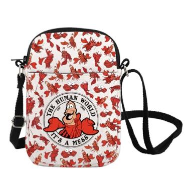 Imagem de Sebastian Crab Inspire Bolsa tiracolo Sebastian Fans Gift Sebastian Merchandise Mermaid Movie Shoulder Bag, A Mess Cb