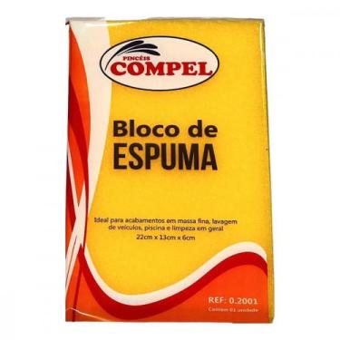 Imagem de Espuma Em Bloco Compel 6Cm X 13Cm X 22Cm - Kit C/30 Pecas