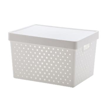 Imagem de Cesto Organizador Paramount Branco 39x29x24cm Plástico