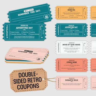 Imagem de STOFINITY Livro de cupons em branco para ele - 35 cupons de amor para ela, cartões de cupom em branco para preencher, voucher de presente de dia dos namorados cupão de casal para esposa marido,