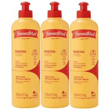 Imagem de Kit 3 Creme Multifuncional Babosa Yamasterol Capilar Todos Tipos De Cabelo Hidratação Yama 320ml
