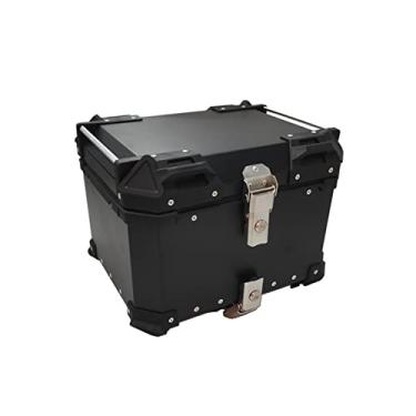 Imagem de Mala de viagem para motocicleta, acessórios de motocicleta de liga de alumínio, caixa de armazenamento de bagagem, caixa traseira traseira para motocicleta Z650 17-19 2017 2018 2019 (preto 80L)