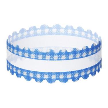 Imagem de 10m x 2,2cm Fita Aramada Voil Páscoa Natal total 10m - Fitas e Festas,