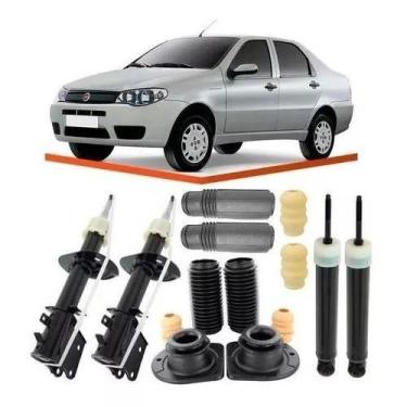Imagem de 4 Amortecedor4 Kit Suspensão Siena 2004 2005 2006 2007 2008 - milleniu