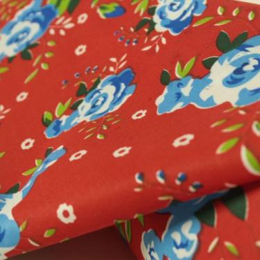 Imagem de Tecido Chitao Fundo Vermelho 1,50 x 25m - Decoração - Plast.co