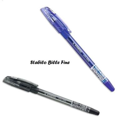 Imagem de Kit Caneta Stabilo Bille Fine 508n Az/pr