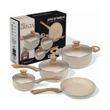 Imagem de Jogo de Panelas 4 Peças Cerâmica Linha Grécia - RIO HOME