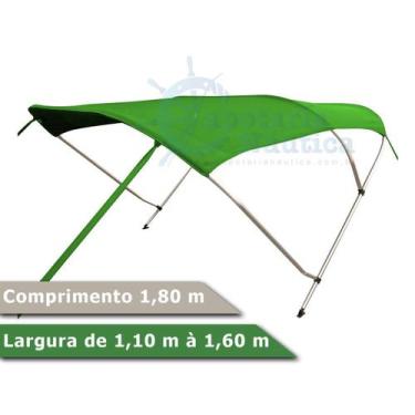 Imagem de Capota Toldo Nautico 3 Arcos para Lanchas, Barcos de Aluminio e Botes 