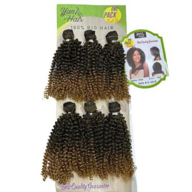 Imagem de Cabelo Bio Vegetal Cachos Fechados Natalia Lindissimo Preto - GM Hair,