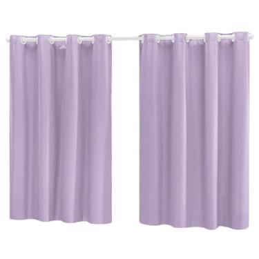 Imagem de Cortina Blackout PVC (Plástico) Decorativa Corta Luz 100% 2,80M x 1,30M de Janela com Ilhós (LILÁS)