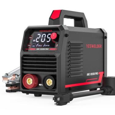 Imagem de Soldador por vara YESWELDER ARC-205DS 205A Inversor digital 110V/220V