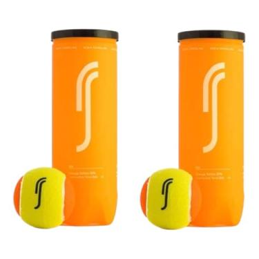 Imagem de Bola de Beach Tennis Robin Soderling Pack Com 02 Tubos Com 03 Bolas