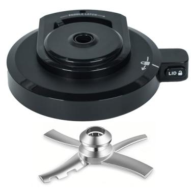 Imagem de Tampa externa com pá para máquina de sorvete Ninja NC301 NC300, tampa de substituição reutilizável sem BPA, acessórios de creme compatíveis com Ninja NC299AMZ/NC301/NC300/NC201/NC101 Series, lavável