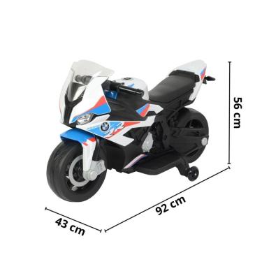 Imagem de Mini Moto Elétrica Infantil Bateria 12V Bmw S1000rr Som Farol Led Importway Bw365 Licenciada