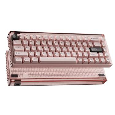 Imagem de MelGeek Teclado com fio MADE68 Pro, teclado para jogos com interruptor magnético de efeito Hall, gatilho rápido 65% compacto, troca a quente, toque de encaixe RGB e acionamento ajustável, on-line HIVE