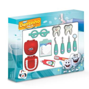 Imagem de Brinquedo Infantil Brincando de Dentista Menino e Menina + 3 anos - Pi