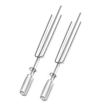 Imagem de Espeto Tridente Inox P/churrasqueiras Giratórias Kit 2 Peças - Líder G