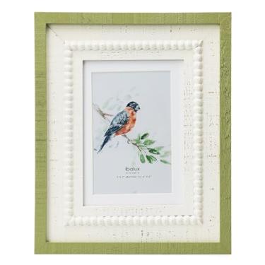 Imagem de ibalux Porta-retrato 12 x 18 cm, feito de madeira de pinheiro com vidro verdadeiro, exiba a imagem 10 x 15 cm com tapete ou 12 x 17 sem tapete, vertical e horizontal para pendurar na parede ou na