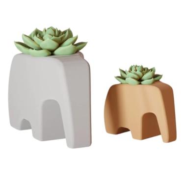 Imagem de Vaso De Plantas Suculentas Elefante (Preto, Pequeno)