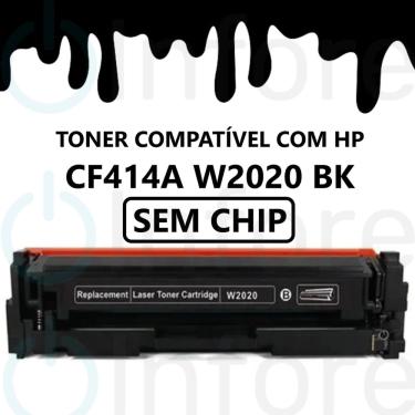 Imagem de Toner Compatível W2020 Cf414a 414a Preto para M454DW M454DN M479FDW M479DW M479FDN Sem Chip