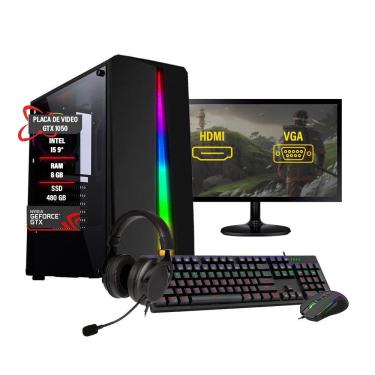 Imagem de Pc Gamer Completo Intel Core I5 9 Ram 8Gb Ssd 480Gb Gtx1050