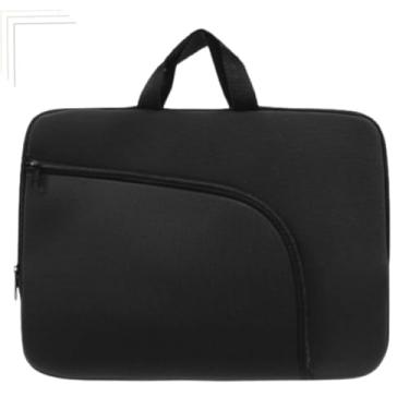 Imagem de Capa Case Protetora para Notebook e Macbook Preta 15.6 Polegadas, Design Curvo com Zíper, Alça de Transporte reforçada (15) - TONSHOP