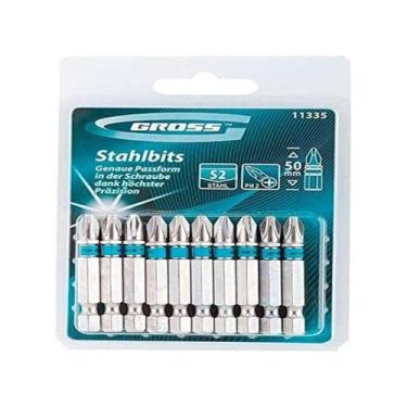 Imagem de 10 Bits Phillips Magnético 50MM Ponta 1/4" PH2 - Gross