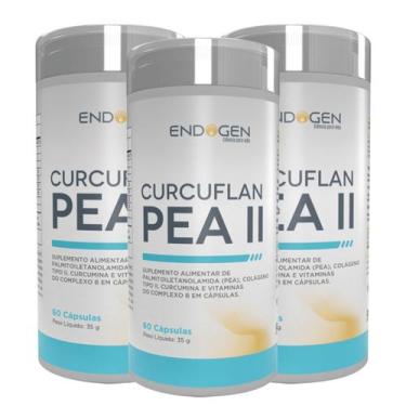 Imagem de Curcuflan Pea II Palmitoiletanolamida Colágeno tipo II 60 Cápsulas DIv