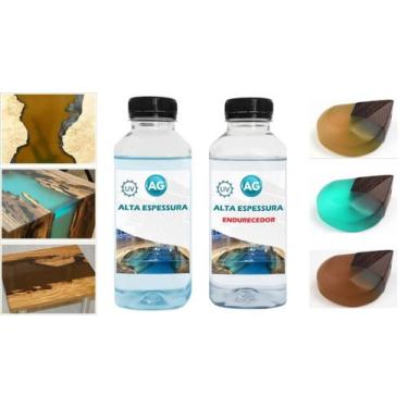 Imagem de Resina Alta Espessura 1KG + 3 Cores Semitranslúcidas - Resinas ag
