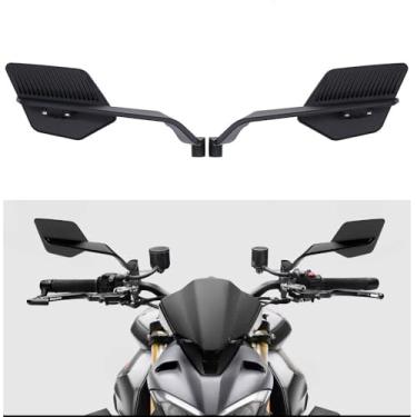 Imagem de Espelho retrovisor ajustável universal para motocicleta MT03 MT07 MT25 MT09 MT09 MT10 com parafusos de 8 mm e 10 mm