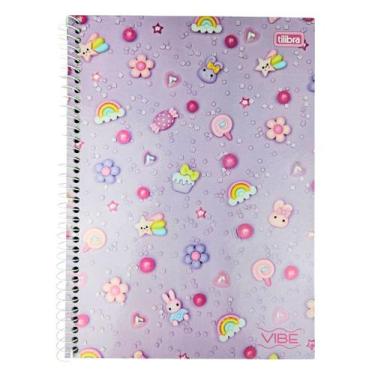 Imagem de Caderno Espiral Grande Universitário 1 Matéria Vibe Feminino/Masculino