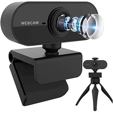 Imagem de Webcam com microfone, webcam Full HD 1080p para PC, laptop, desktop, Mac, câmera Web Plug and Play com capa de privacidade, câmera USB para YouTube, Zoom, Skype, Facetime, Windows, Linux e macOS