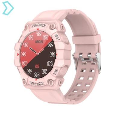 Imagem de Relógio Smartwatch Inteligente Recebe Notificações Whapp Ligações Blue