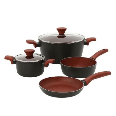 Imagem de Jogo de Panelas Forjed Cinza 4 Peças - Eirilar