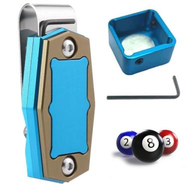Imagem de Suporte magnético para giz, suporte portátil para giz de piscina com clipe fixo, taco de sinuca de liga de alumínio, bilhar para Snooker e acessórios de mesa