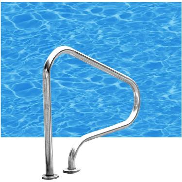 Imagem de Corrimão da piscina, premium 316 aço inoxidável piscina de mão de mangueira adequada para piscinas internas e externas, 0,15 cm espesso 0,15 cm