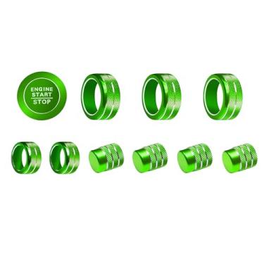 Imagem de SENSHINE Controle de ar condicionado, tampa de botão de ventilação para acessórios Honda Civic 2022 2023 2024 2025 CRV 2023 2024 2025 Acura Integra 2023 2024 2025 botão de arranque anel de acabamento