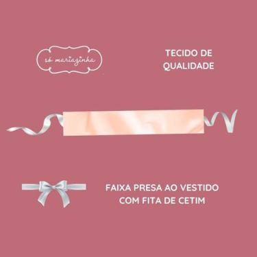 Imagem de Faixa Lisa NUDE Infantil Acessorio Festa Casamento Batizado Dama Flori